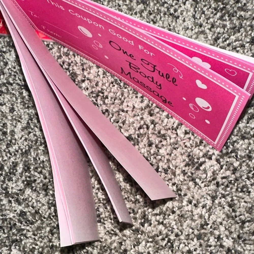 Adult Valentines Love Bundle of Romantic Love Coupon Booklet fun Set